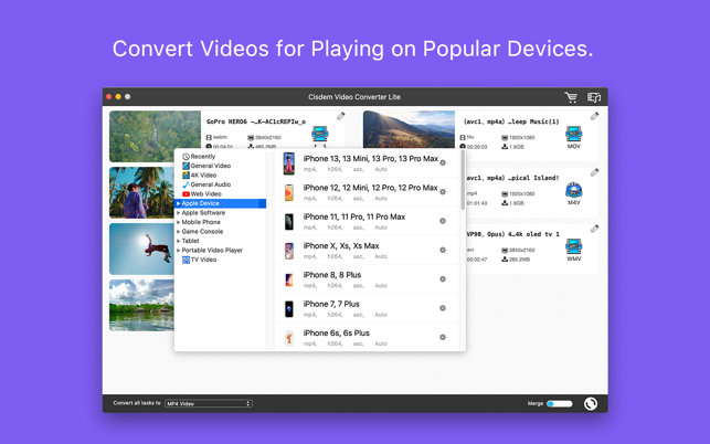 ‎Cisdem Video Converter Lite Screenshot
