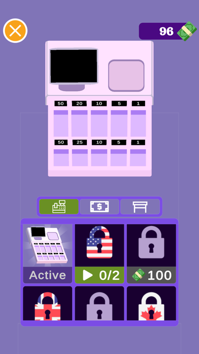 Cashier games: Cash register Screenshot