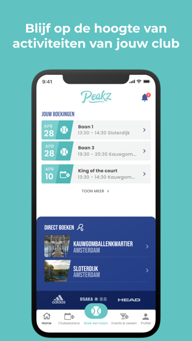 Peakz Padel Screenshot