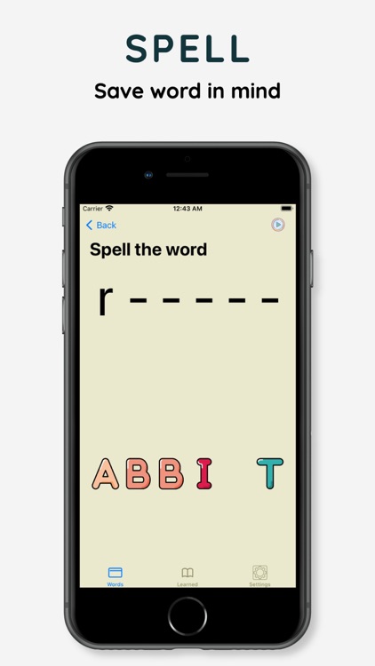kids word card for English abc screenshot-4