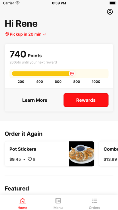 Asian Fusion Cuisine Screenshot