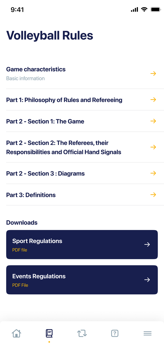 ROSA – Rules of Sports App