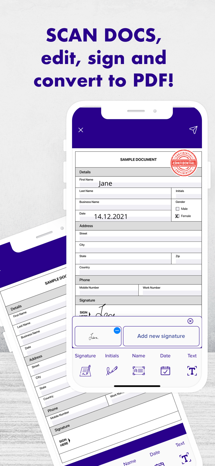 ScanPlus PDF Signature and OCR