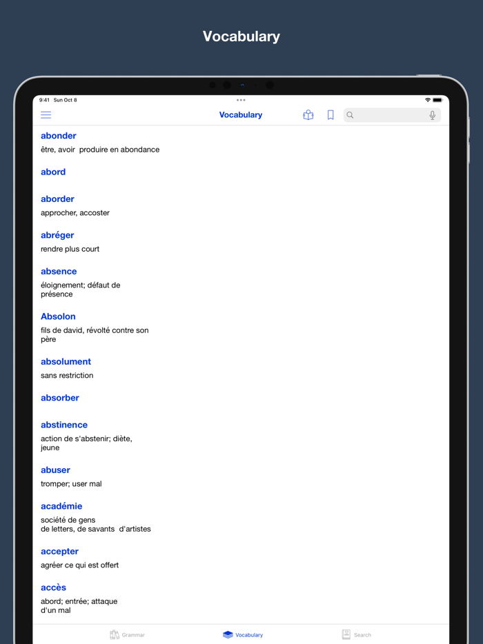French Grammar and Vocabulary