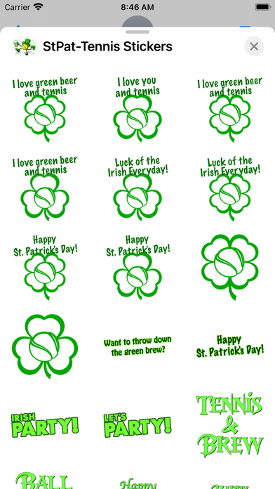 Screenshot #3 pour St Pat's Tennis Stickers