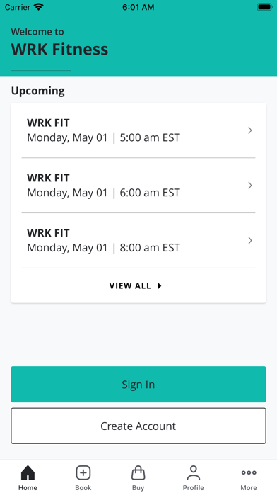 WRK Fitness Screenshot