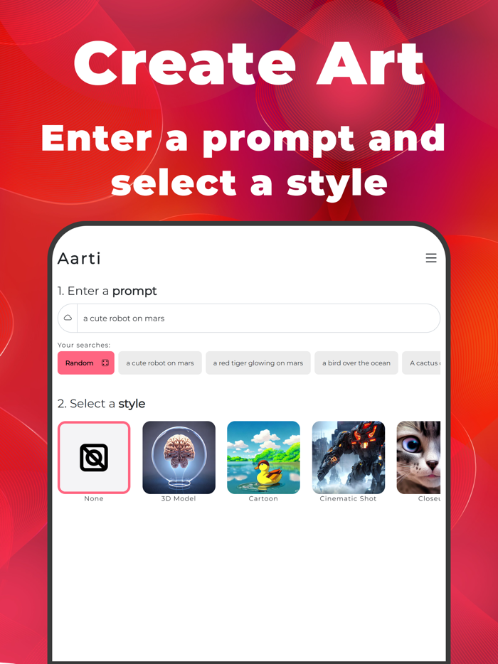 Aarti Your Personal AI Artist