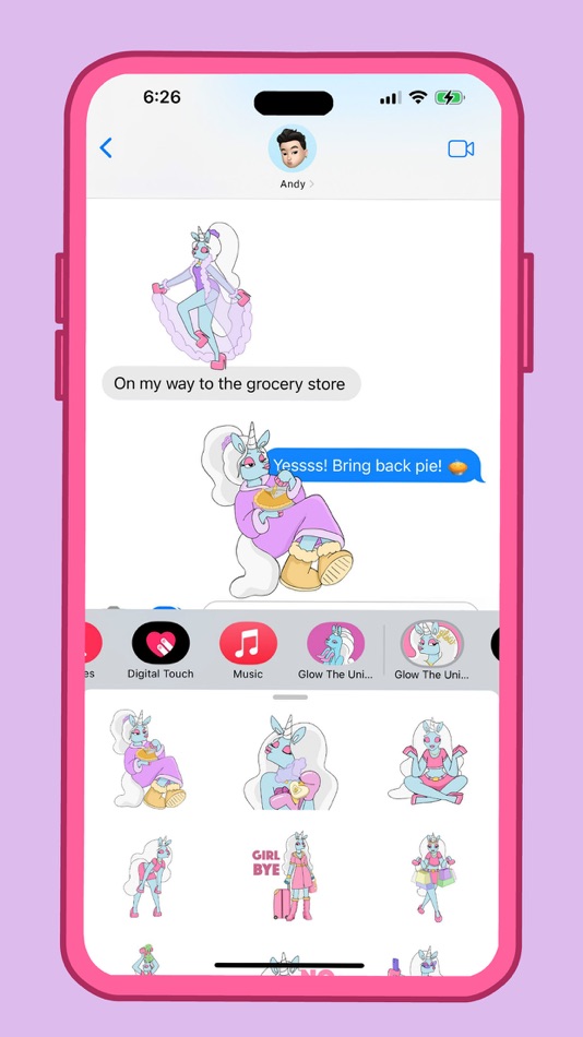 #3. Glow The Unicorn Stickers 2 (iOS) 게시자: Bright Yellow House, Inc.