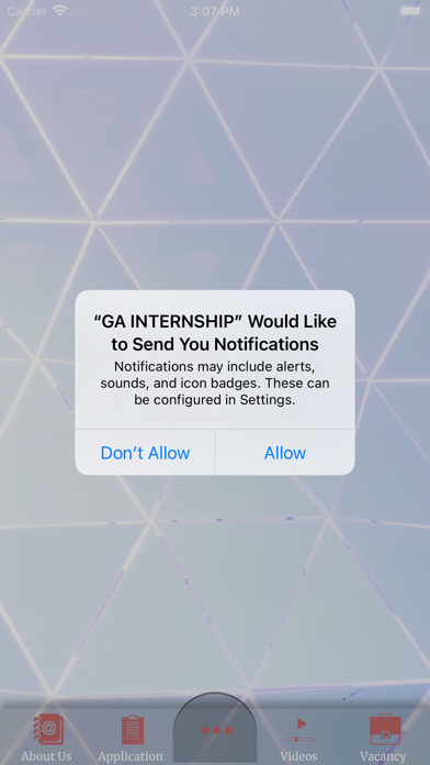 GA INTERNSHIP Screenshot