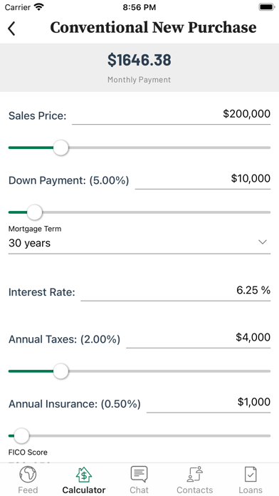 Veridian Mortgage Screenshot