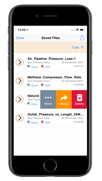 Pipe Flow Gas Pressure Drop Screenshot