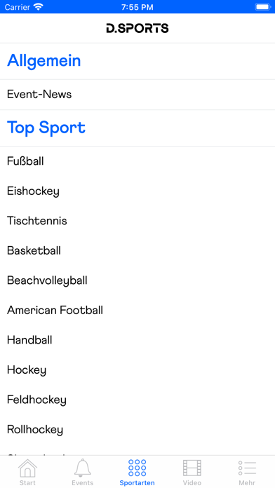 D.SPORTS Screenshot