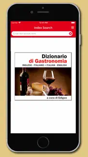 dizionario di gastronomia iphone screenshot 2