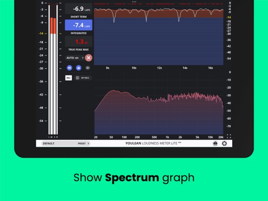 Screenshot #6 pour Youlean Loudness Meter Lite