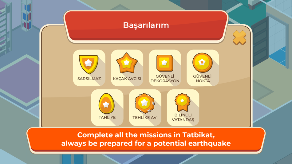 #5. Tatbikat: Depreme Hazırlık (iOS) By: Rune Games