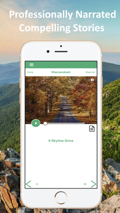 Shenandoah NP Audio Tour Guide Screenshot