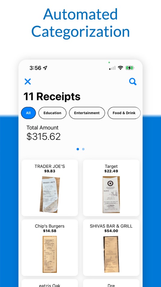 #3. Capture: Receipt Tracker (iOS) By: Eye of the Tiger Technologies