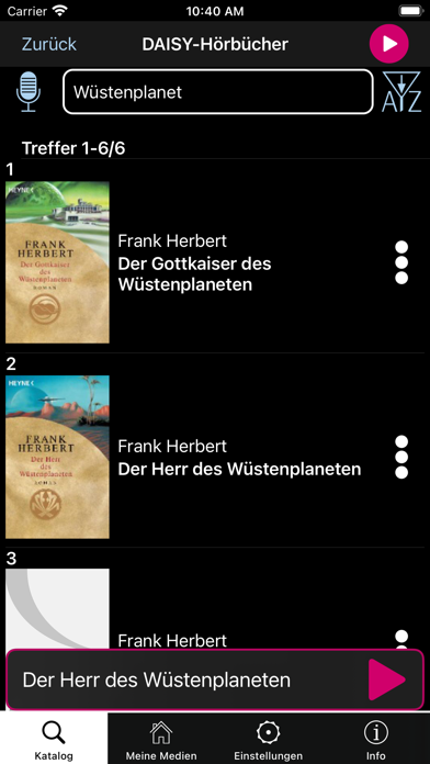 NBH Hörgenuss Screenshot