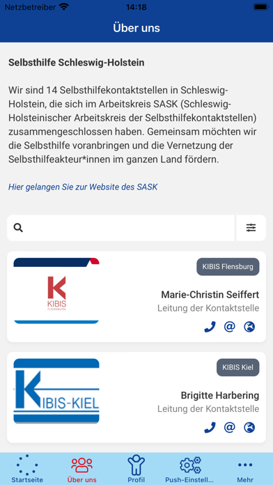 Selbsthilfe Schleswig-Holstein Screenshot