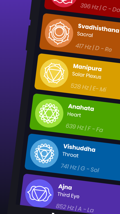 Solfeggio Meditation Sounds Screenshot