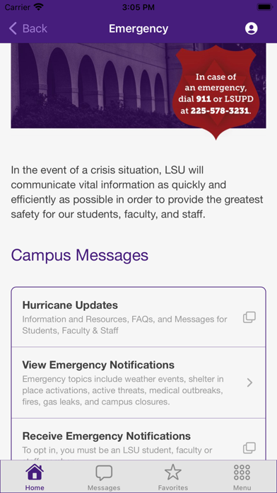 LSU Mobile Screenshot