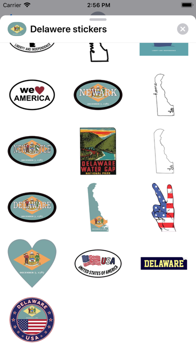 Screenshot #3 pour Delaware emoji - USA stickers