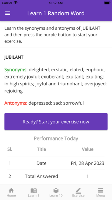 TOEFL Vocabulary & Practice Screenshot
