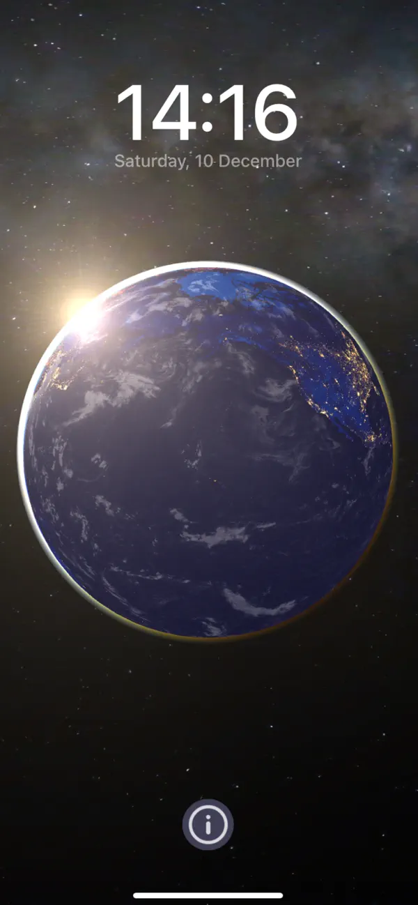 3D Earth & moon, sun and stars Screenshot 3