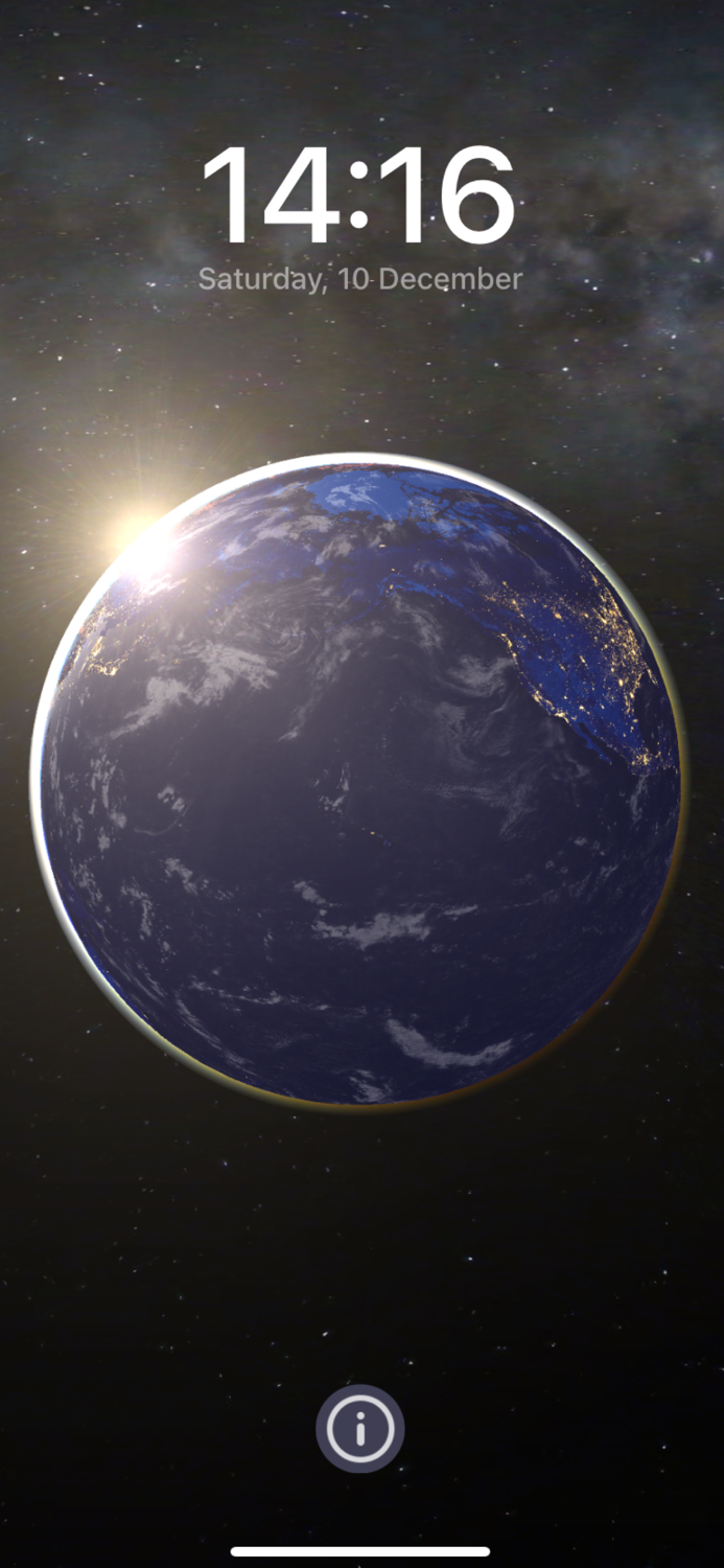 3D Earth and moon sun and stars