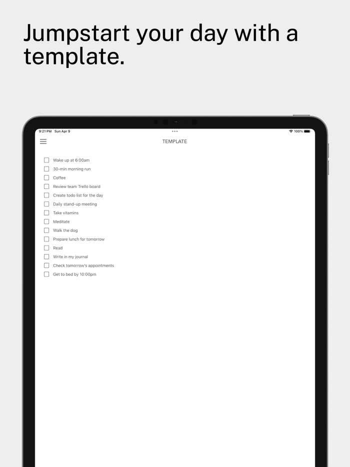 DailyList Daily ToDo List