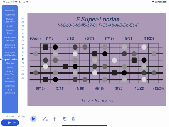 Screenshot #6 pour Jazzhacker Scales for Guitar