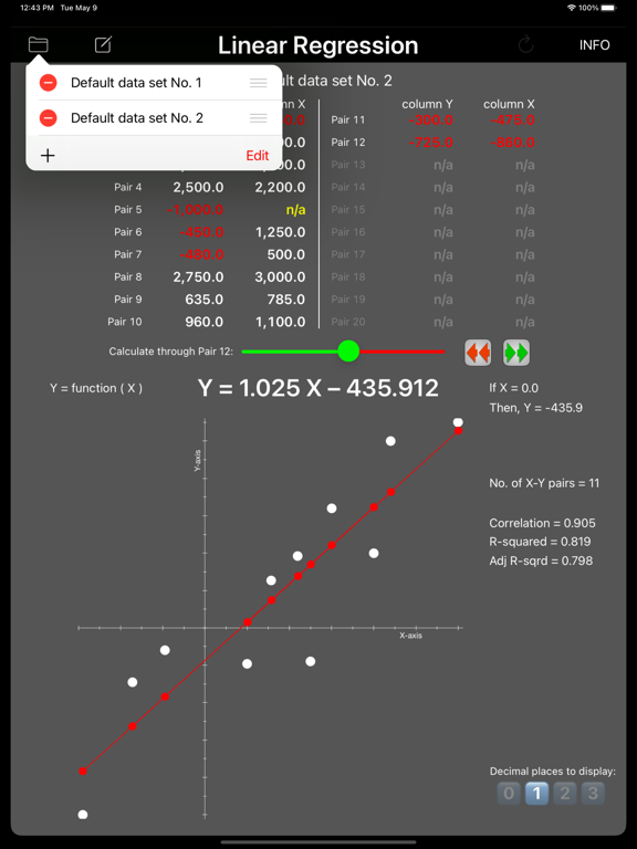 Screenshot #5 pour Quick Linear Regression