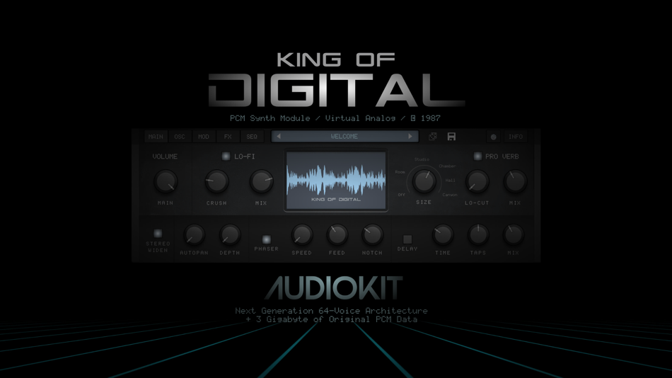 #1. King of Digital | Hybrid Synth (iOS) 由: AudioKit Pro