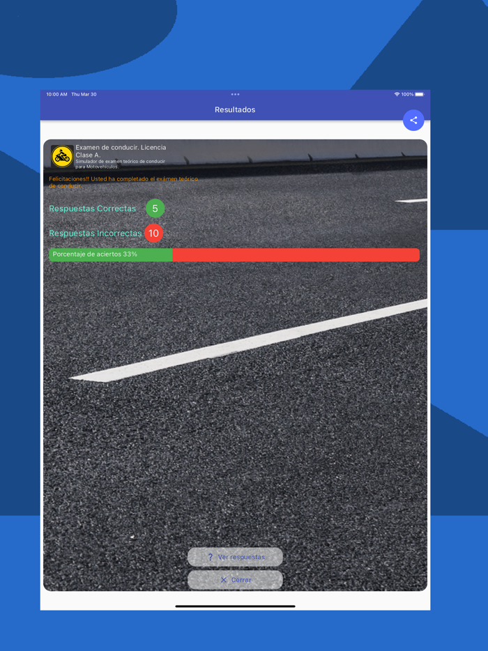 Examen de conducir Motos