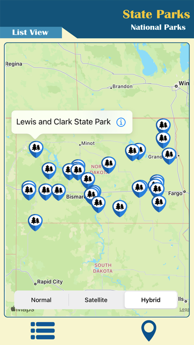 North Dakota-State Parks Guide Screenshot