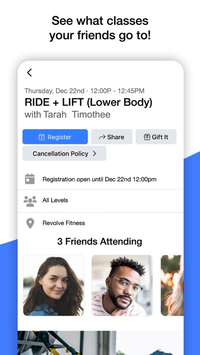 Revolve Fitness Screenshot