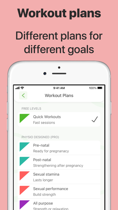 Kegel Trainer PFM Exercises Screenshot 2 - AppWisp.com Kegel Trainer PFM Exercises Screenshot 2 - AppWisp.com