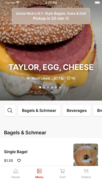 Uncle Nick's N.Y. Style Bagels Screenshot