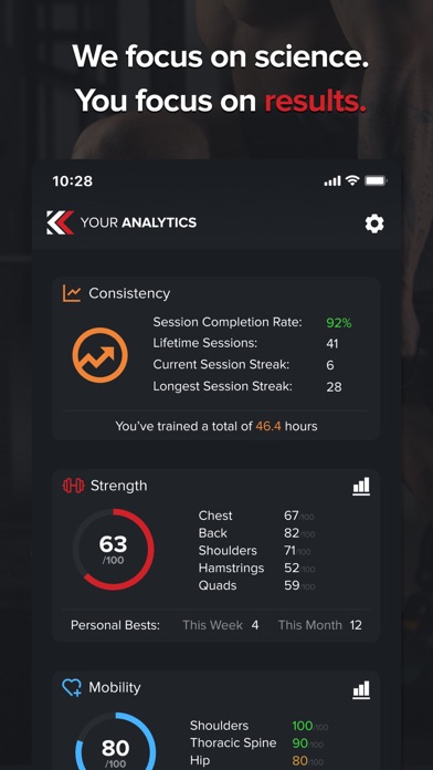 Klein: Athletic Training iPhone screenshot 3 - Sports app