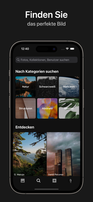 ‎Unsplash Screenshot