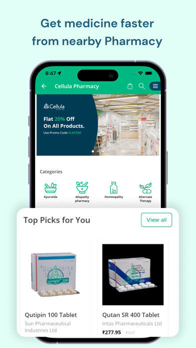 Cellula: Healthy Lifestyle App Screenshot