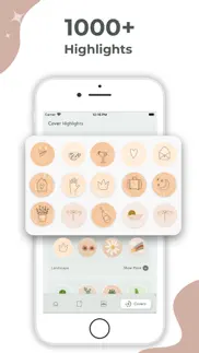 highlight cover & logo maker! iphone screenshot 2