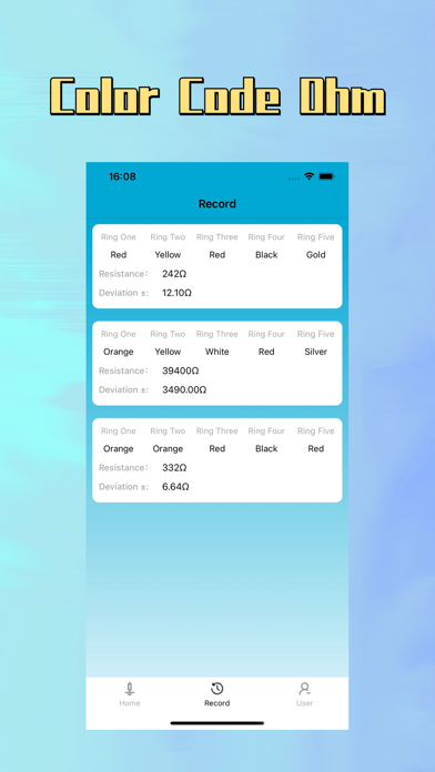 Screenshot #3 pour Color Code Ohm