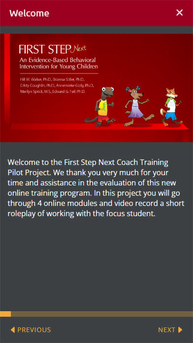 First Step Coach Screenshot