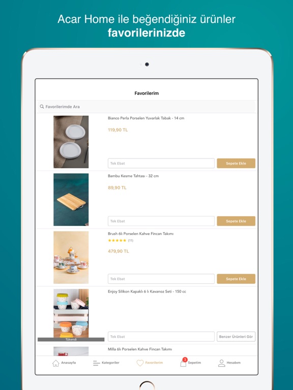 Acar Home iPad screenshot 6 - Shopping app