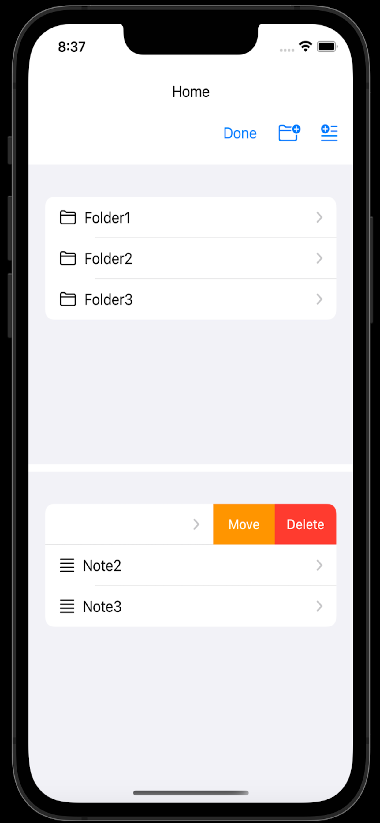 BasicNotesApp screenshot 4