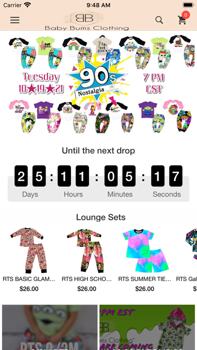 Baby Bums Clothing Screenshot