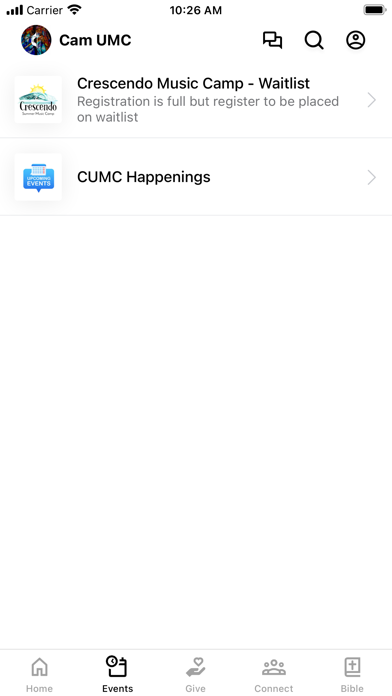 Screenshot 2 of Camarillo UMC App