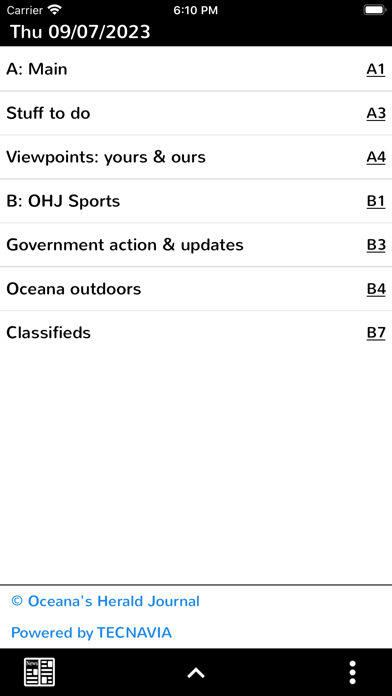 Oceana’s Herald-Journal Screenshot