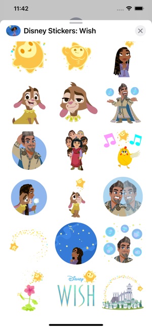 Disney Stickers: Wish su App Store